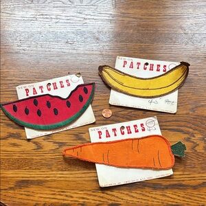 Vintage Fruit and Vegetable Sew-On Patches